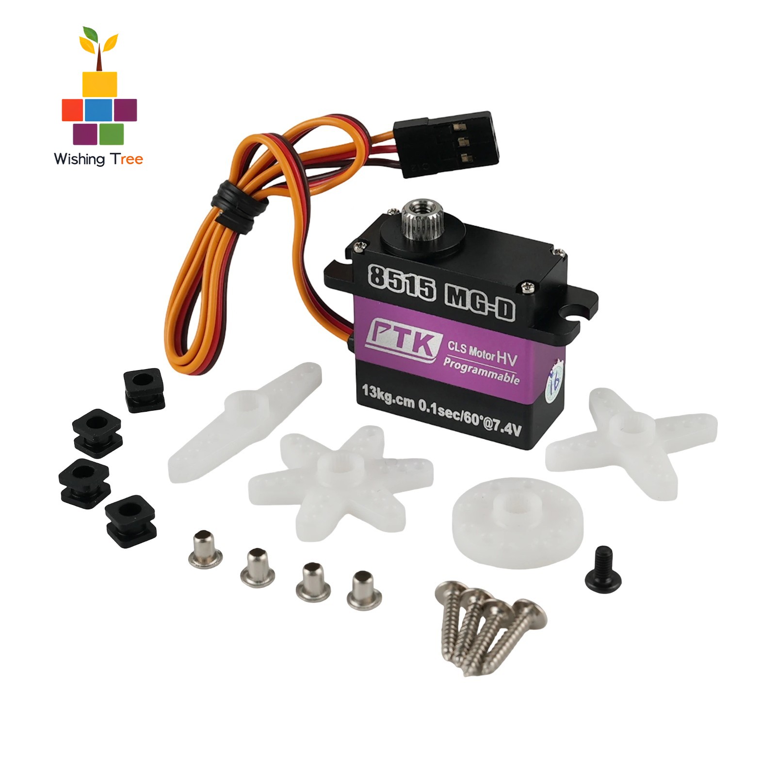 Rc Helicopter Servo - Stemedu 8515 MG-D 15Kg高トルクコアレスデジタルミニサーボ 17g HVメタルギア