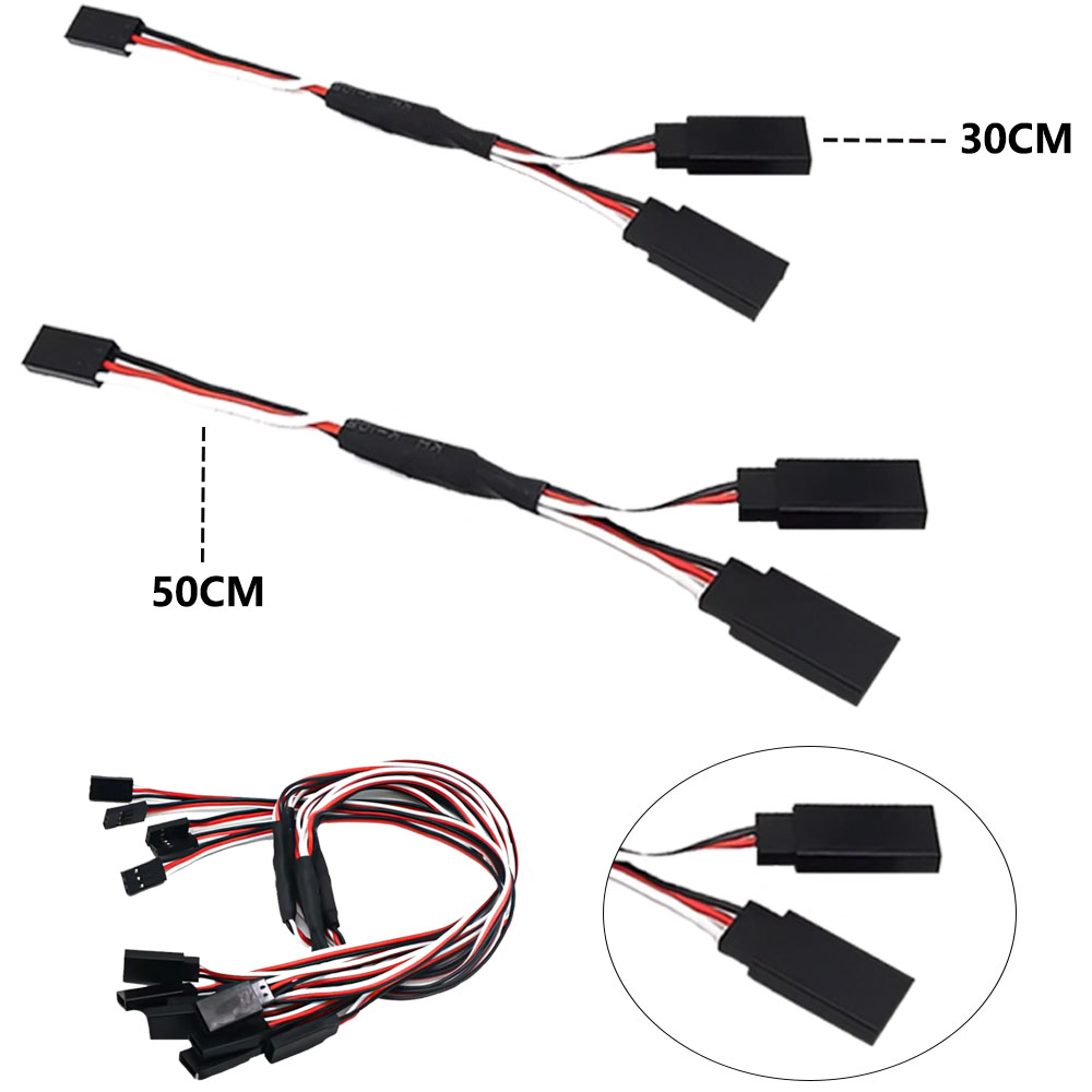 5/8/10 個 RC サーボ Y 延長ケーブル 300 ミ - Rc Helicopter Parts のレビューと価格