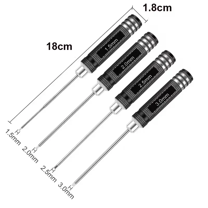 六角ドライバーセット 1.5/2.0/2.5/3.0mm - - Rc Helicopter Tool Kit のレビューと価格