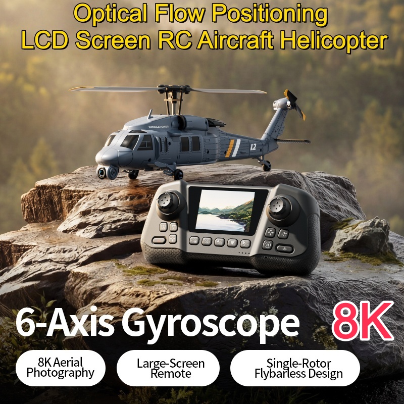 8Kフライバーレス光学フローホバーLCDスクリーンWIFI  - Rc Helicopter Nitro のレビューと価格