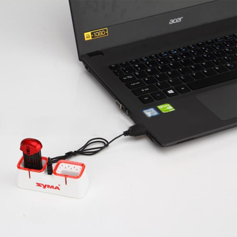 Syma X22 X22W ドローンバッテリー用デュアルUS - Rc Helicopter Charger のレビューと価格